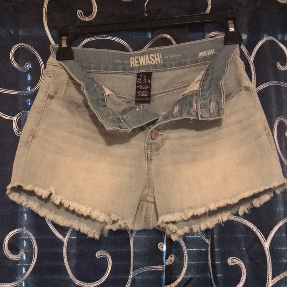 Rewash Brand Jean High Rise Shorts...